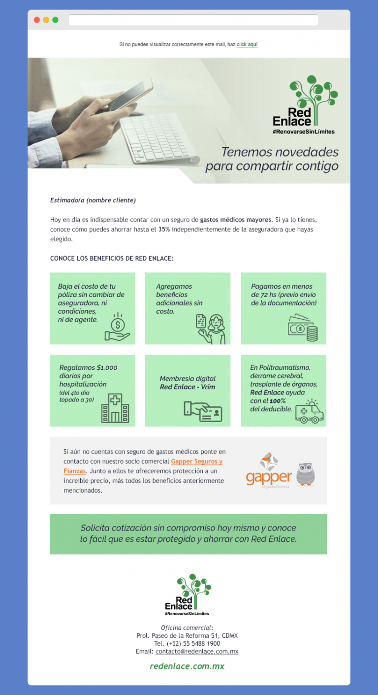 RedEnlace - Email marketing