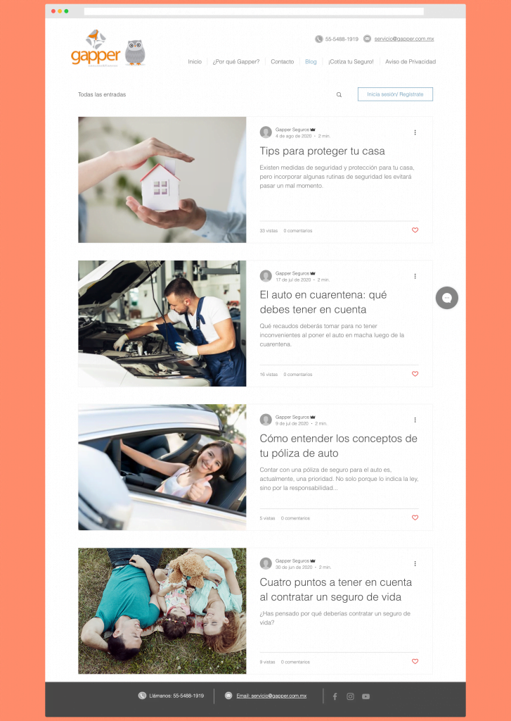 Gapper - Contenidos para Blog