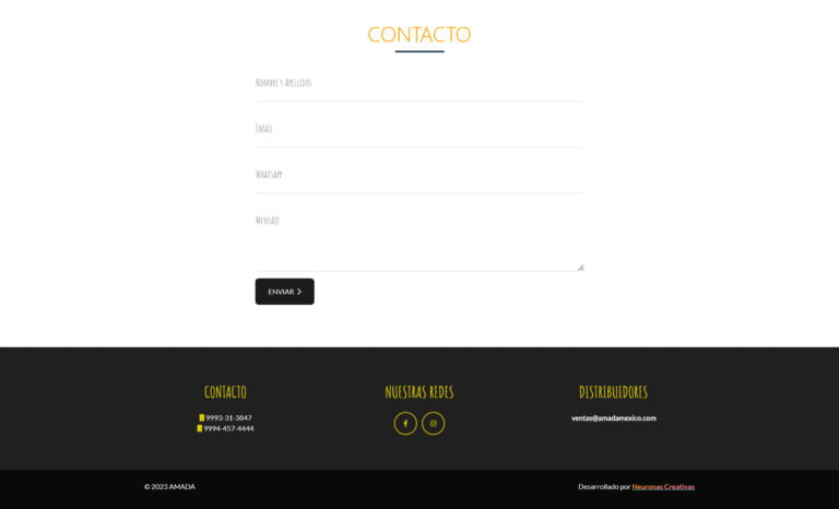 Sitio web para Amada Mexico (5 de 5)