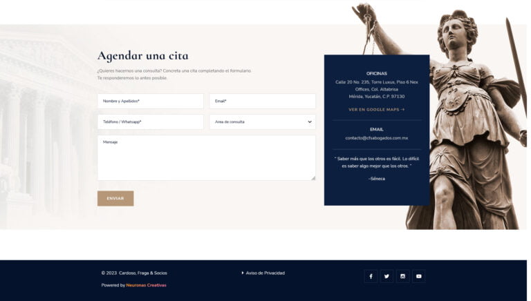 Sitio web para CFS Abogados (4 de 4)