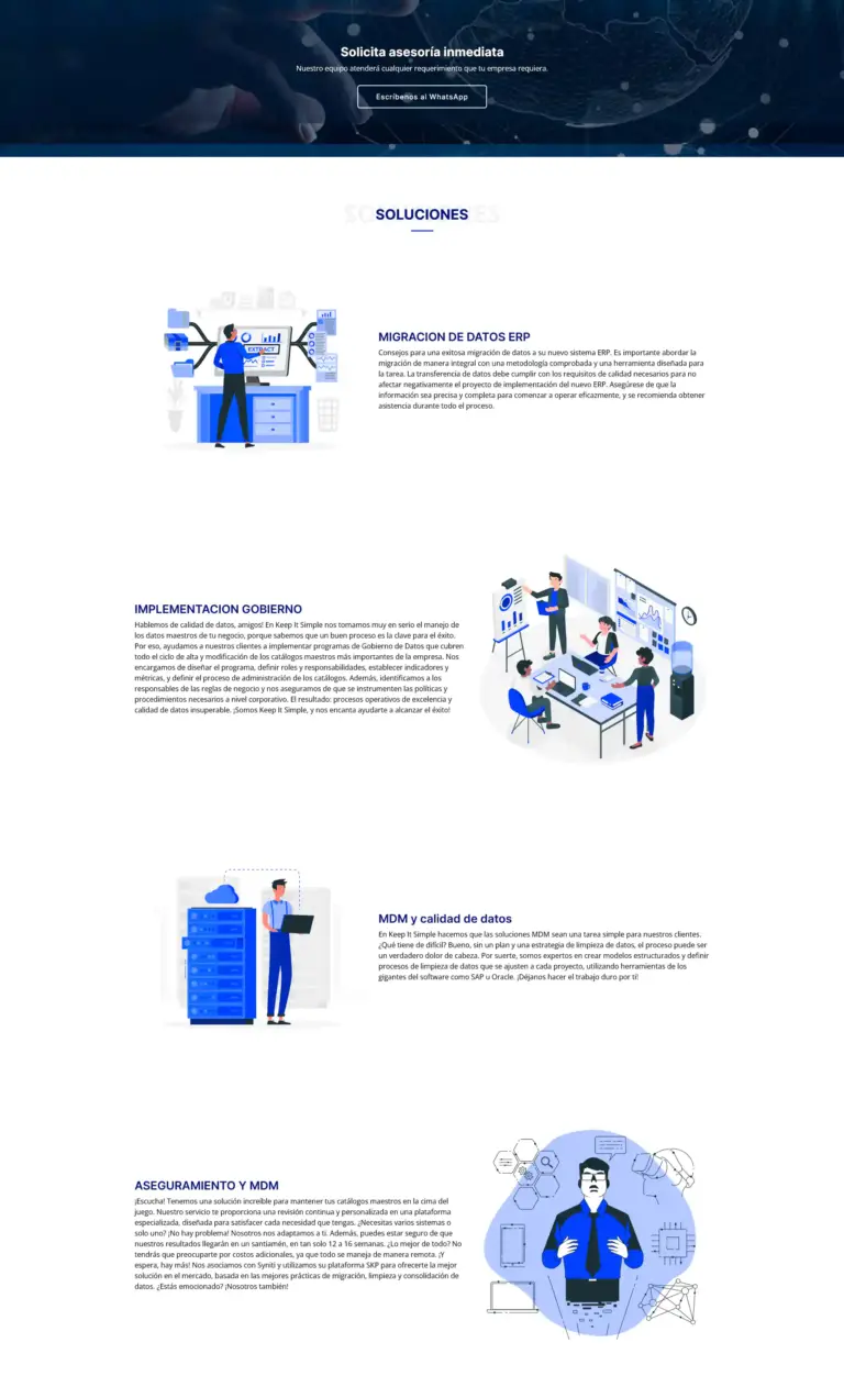 Sitio web para Keep It Simple (3 de 3)