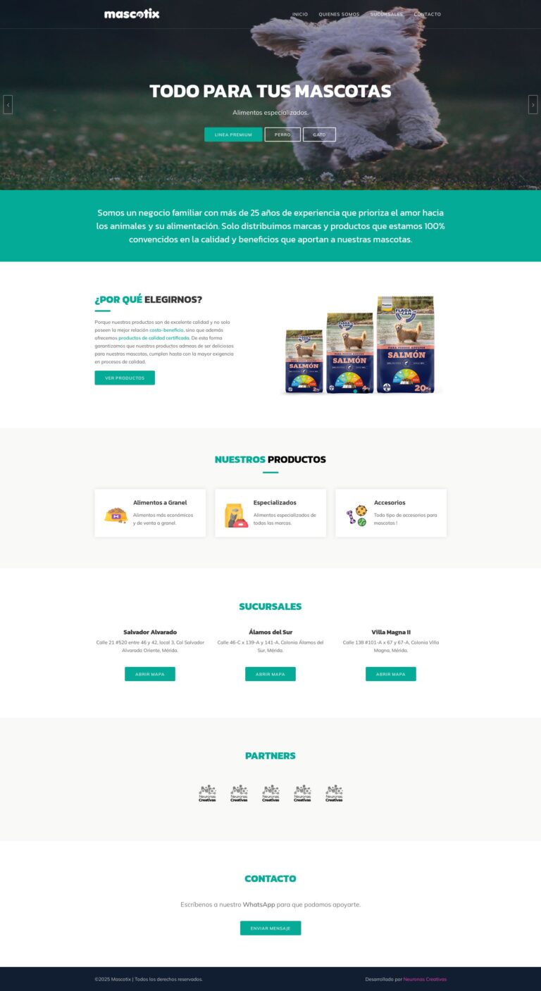 Sitio web para Mascotix (2 de 2)